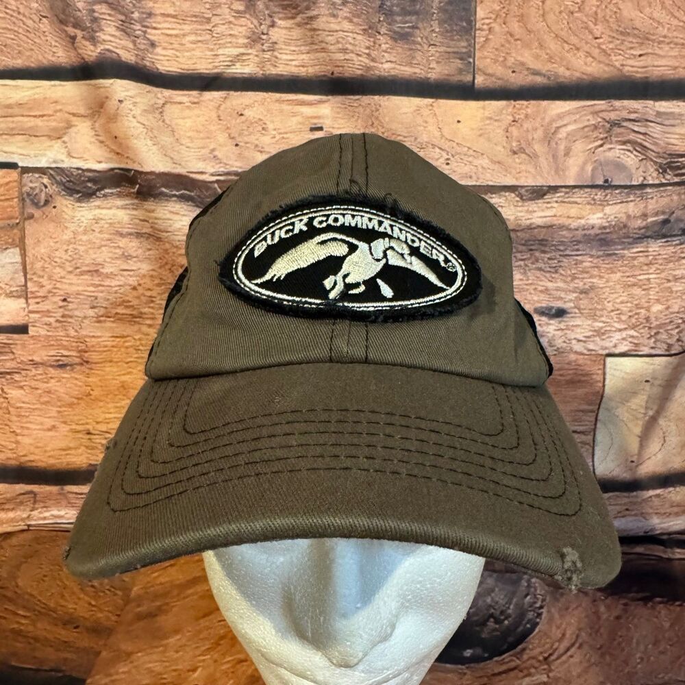 Duck Commander Hat Men's Adjustable Snapback Brown Black Mesh Trucker Cap